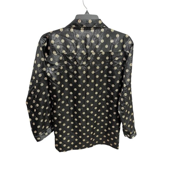 Robert Louis Silk/Poly Luxury Satin Pajamas Women's Size Small Button Up Shirt - Picture 5 of 6